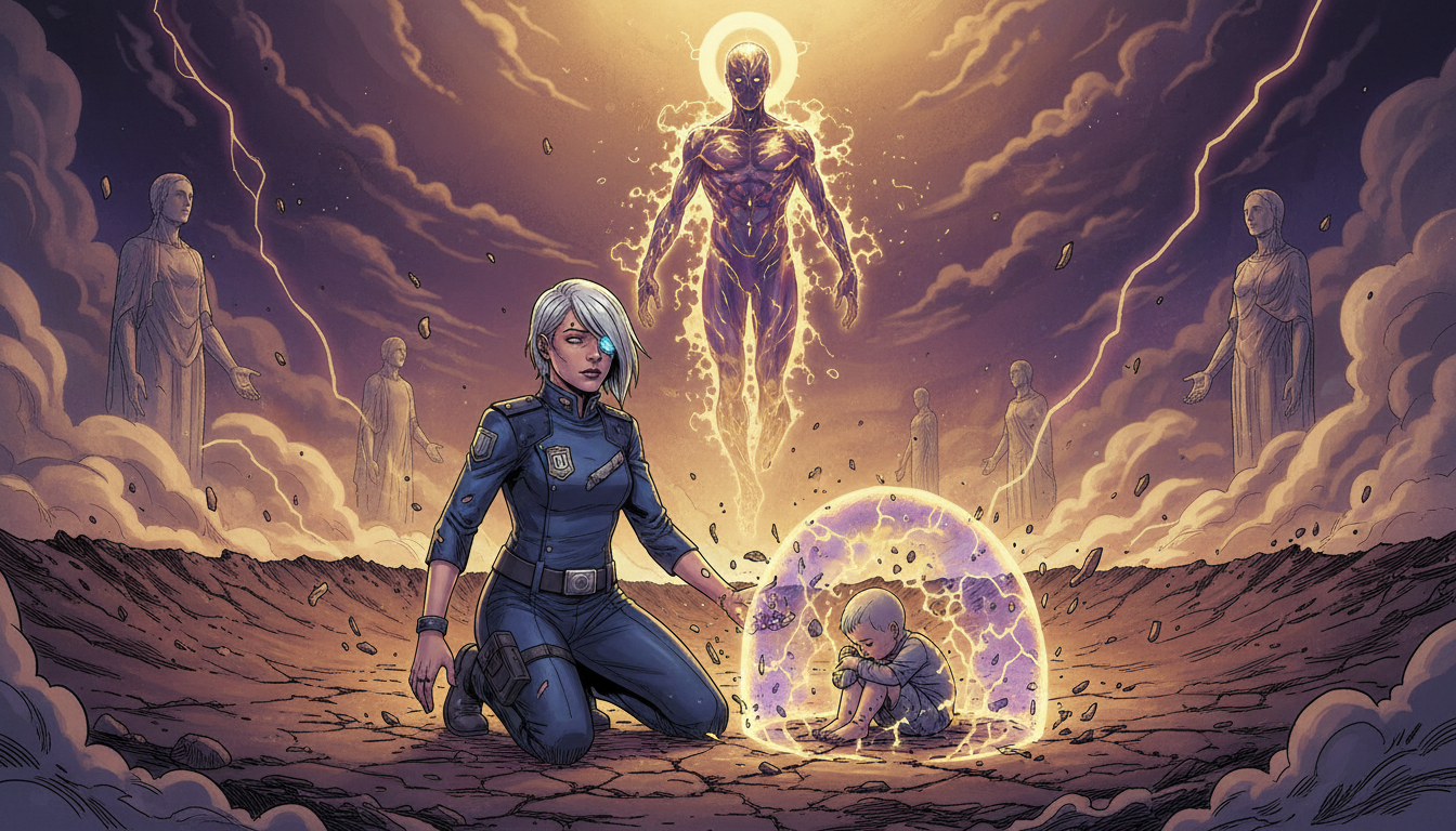 Evelyn's Quantum Lock Collapses the Child